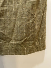 Load image into Gallery viewer, Erica Tanov Green Checkered pencil tweed skirt, Size 2=M
