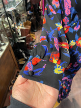 Load image into Gallery viewer, Diane Von Furstenberg black, blue &amp; pink Viscose blend Floral Maxi Dress, Size 10
