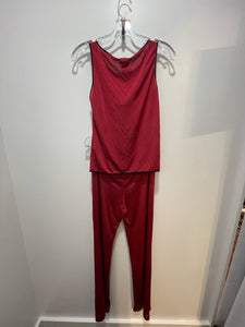 Dolce & Gabbana Red Viscose blend sleep wear 2 piece set , Size L
