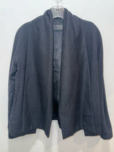 Load image into Gallery viewer, jenni kayne Black Wool Blend Button up W/Collar Accent Blazer, Size S
