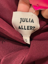 Load image into Gallery viewer, Julie Allert Burgundy Polyester Pleat High Waist belt detail Pant, Size S
