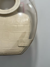 Load image into Gallery viewer, STAUD White Leather Size Medium Handbag Purse
