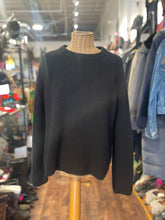 Load image into Gallery viewer, jenni kayne Black Cashmere Crew Neck Sweater, Size XL
