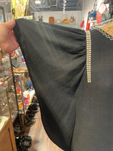 Load image into Gallery viewer, Ulla Johnson Black 100% silk embroidered back Dress, Size 2
