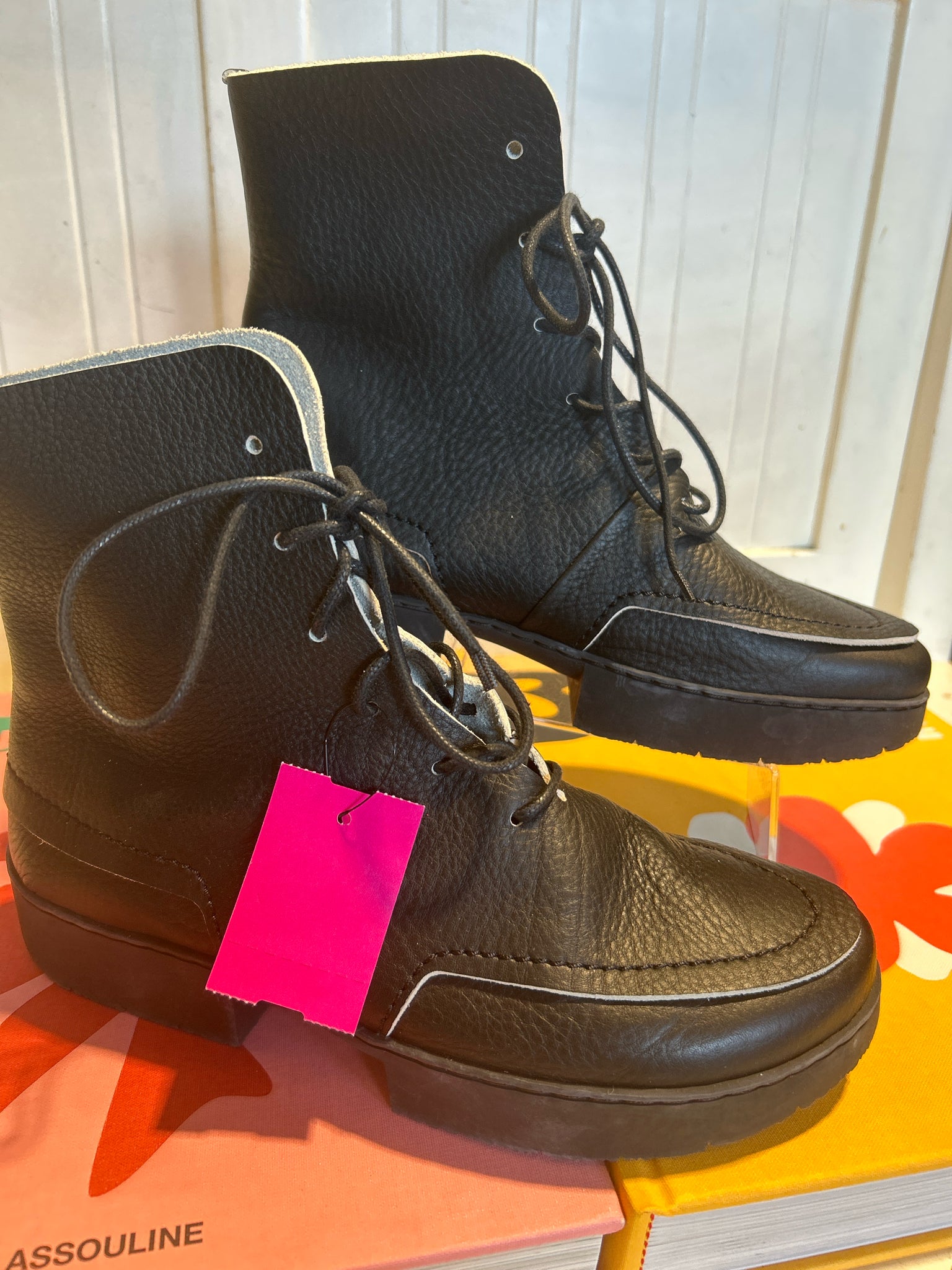 trippen Black lace up ankle boot ,Size 39