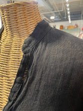 Load image into Gallery viewer, JAGA Black Linen sheer Tunic style Top
