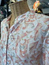 Load image into Gallery viewer, dosa red, white &amp; multi Cotton Abstract Long sleeve Button Up Dress, Size 4=XL
