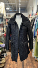 Load image into Gallery viewer, Burberry Brit Black Nylon Quilted Puffer hooded Jacket
