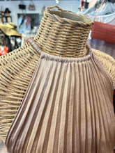Load image into Gallery viewer, ALC Nude Sateen Pleat Waist detail Sleeveless Dress
