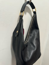 Load image into Gallery viewer, GUCCI Black Leather gold hardware Size M Assymetrical Purse
