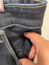 Load image into Gallery viewer, AG Navy Cotton highrise Jeans, Size 32
