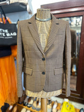 Load image into Gallery viewer, Maje Brown &amp; Tan Viscose blend Tweed Blazer, Size 36
