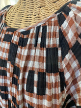Load image into Gallery viewer, Ace &amp; Jig brown &amp; black Cotton Gingham midi Dress, Size XL
