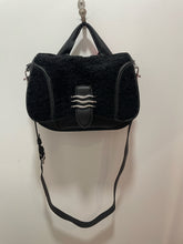 Load image into Gallery viewer, aimee kestenberg Black &amp; silver Leather +Shearling crossbody Purse
