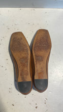 Load image into Gallery viewer, M. Gemi Hazelnut Leather Square Toe Ballet Flats,Gently Worn! Size 39

