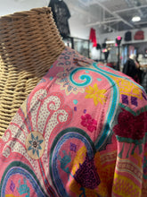 Load image into Gallery viewer, ETRO Pink Silk Blend Printed Longsleeve lightweight Sweater, Size 42
