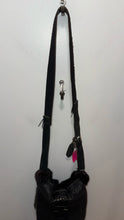 Load image into Gallery viewer, Patrizia Pepe Vintage brown and black Leather fur?  Large crossbody Purse
