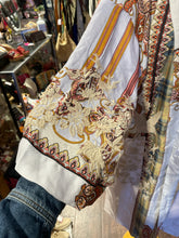 Load image into Gallery viewer, Johnny Was blue, red, yellow embroidered reversible Layering Top, NWT!, Size M
