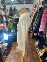 Load image into Gallery viewer, ISABEL MARANT Beige Cashmere front cut out sheer Top, Size S/M
