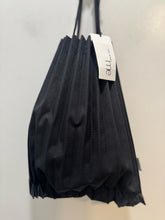 Load image into Gallery viewer, Issey Miyake Black Poly Accordian Size Medium shoulder Purse, NWT
