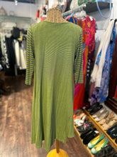 Load image into Gallery viewer, Alembika grey &amp; green Viscose blend polka dot &amp; stripe layering Top
