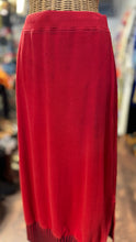 Load image into Gallery viewer, Vintage Issey Miyake red &amp; black 100% cotton zipper accent Skirt, Size 2=M
