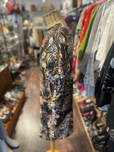 Load image into Gallery viewer, Roberto Cavalli Brown 100% silk Animal Print Short sleeve Dress, Size 44
