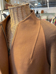 M. Patmos Brown Wool Zip Up front pockets Jacket, Size L