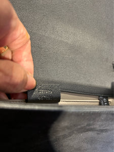 GUCCI Black Nubuck Swarovski Crystal Clutch, Duster Incl.