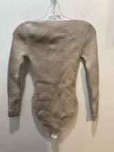 Load image into Gallery viewer, Jacquemus Beige Wool Blend bodysuit Longsleeve Top
