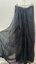 Load image into Gallery viewer, Krista Larson Black Silk maxi adjustable waist Skirt, Size O/S
