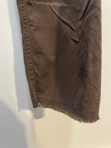 Nili Lotan Cocoa Cotton Blend solid Pant, Size 4