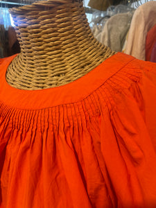 Ulla Johnson Orange Cotton shortsleeve cropped Top, Size 2