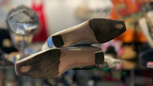 Load image into Gallery viewer, Roger Vivier Silver Leather Fringe Over the Knee Statement Boots, Size 39
