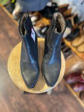 Load image into Gallery viewer, Coclico Black Leather Ankle Boot W/wood heel &amp; fur lined, Size 8
