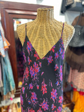Load image into Gallery viewer, Rag &amp; Bone Black &amp; Red Blend Floral Spaghetti Straps Long Dress, Size 10
