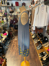 Load image into Gallery viewer, Alembika Grey and black Viscose striped Sleeveless Dress, Size 1=Small
