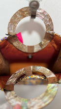 Load image into Gallery viewer, Neshama Orange &amp; Multi Tweed Size Mini Abalone Purse
