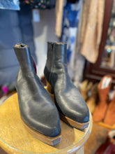 Load image into Gallery viewer, Coclico Black Leather Ankle Boot W/wood heel &amp; fur lined, Size 8
