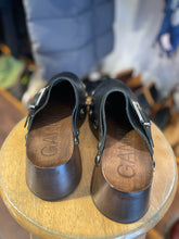 Load image into Gallery viewer, Ganni Black &amp; silver Leather clogs, Duster Incl., Size 38
