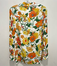 Load image into Gallery viewer, Stella McCartney yellow/orange Viscose blend Floral blouse Top, Size 42
