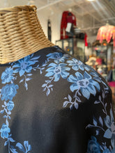 Load image into Gallery viewer, Stella McCartney Blues Silk Floral ruffle detail Top
