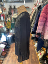 Load image into Gallery viewer, L'agence Black Blend beading back zip Top, Size 6
