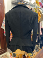 Load image into Gallery viewer, Junya Watanabe X Comme Des Garcons Black wool &amp; cupra back bustle Blazer

