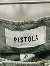 Load image into Gallery viewer, Pistola Green Cotton Cargo w/ Zippers Pant, Size 25
