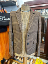 Load image into Gallery viewer, Maje Brown &amp; Tan Viscose blend Tweed Blazer, Size 36
