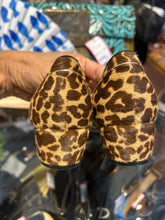Load image into Gallery viewer, Ferragamo Brown Ponyhair Size 6 heeled flat Bow Shoe
