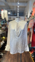 Load image into Gallery viewer, Helmut Lang White Silk sheer blouse Top
