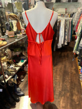 Load image into Gallery viewer, SANDRO Orange Polyester strappy gown Dress, Size 42
