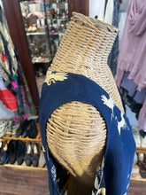 Load image into Gallery viewer, CITRON Navy Silk cranes Tank Top, Size 2=M

